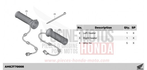 KIT,GRIP HEATER & ATT CB1000RAP de 2023